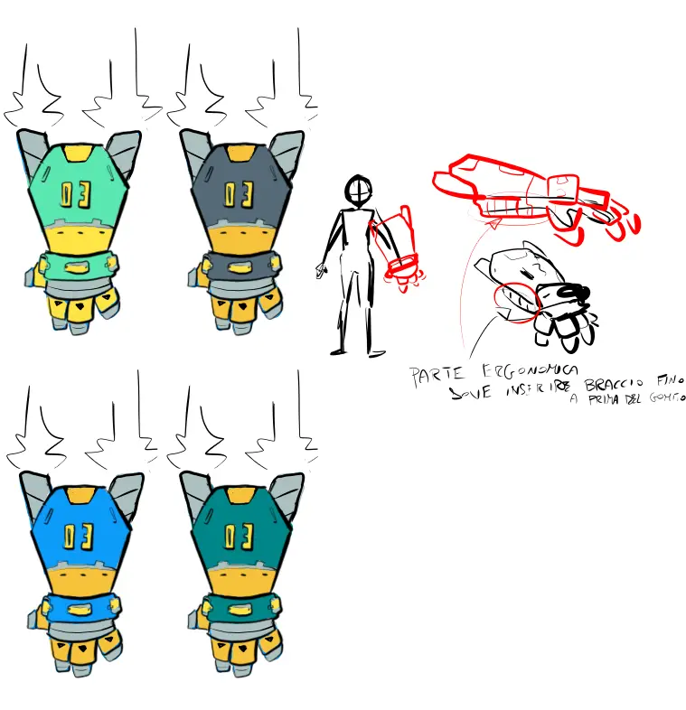 Right Hand weapon final digital sketch