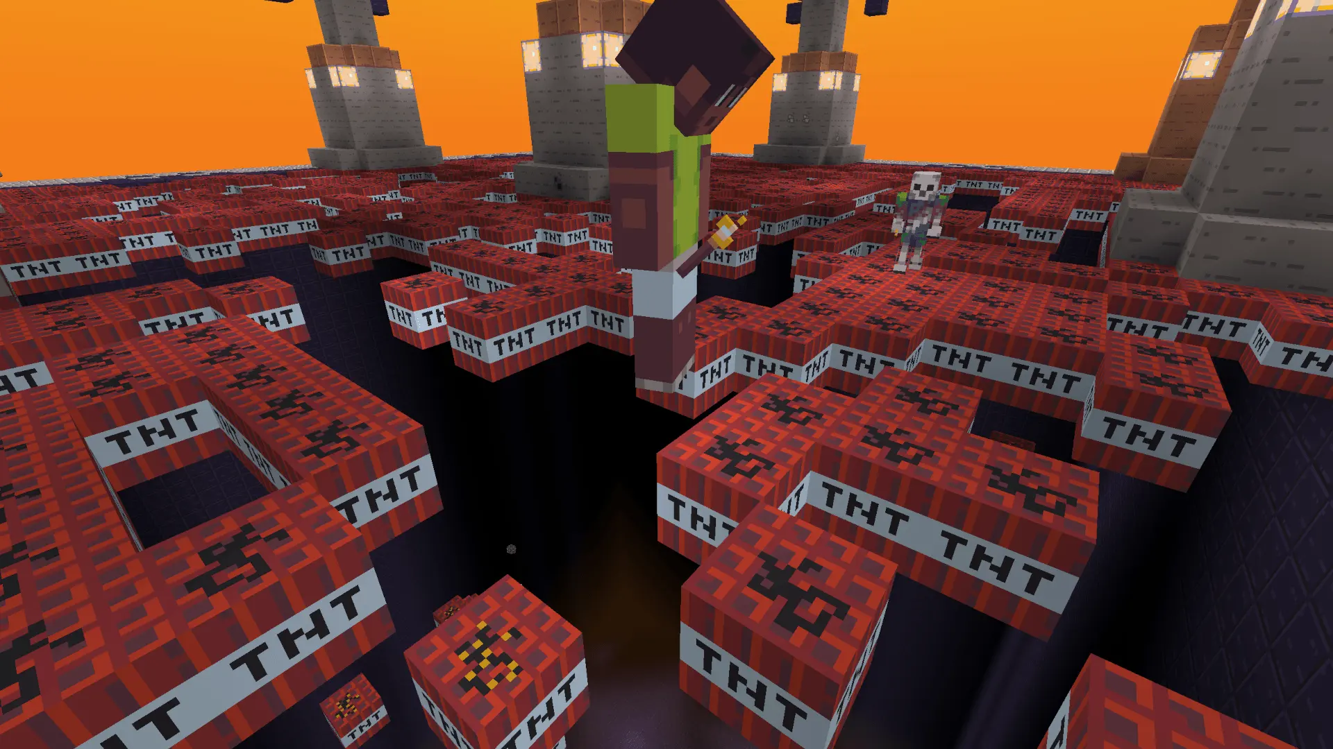 TNT Run falling arena